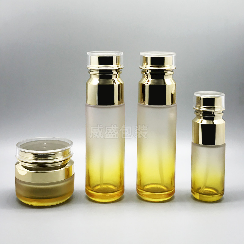 化妆品玻璃瓶 化妆品套装瓶子 化妆品包装瓶子定(图1)